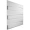 Ekena Millwork Keyes EnduraWall Decorative 3D Wall Panel, White, 19 5/8"W x 19 5/8"H WP20X20KYWH - alternate 3